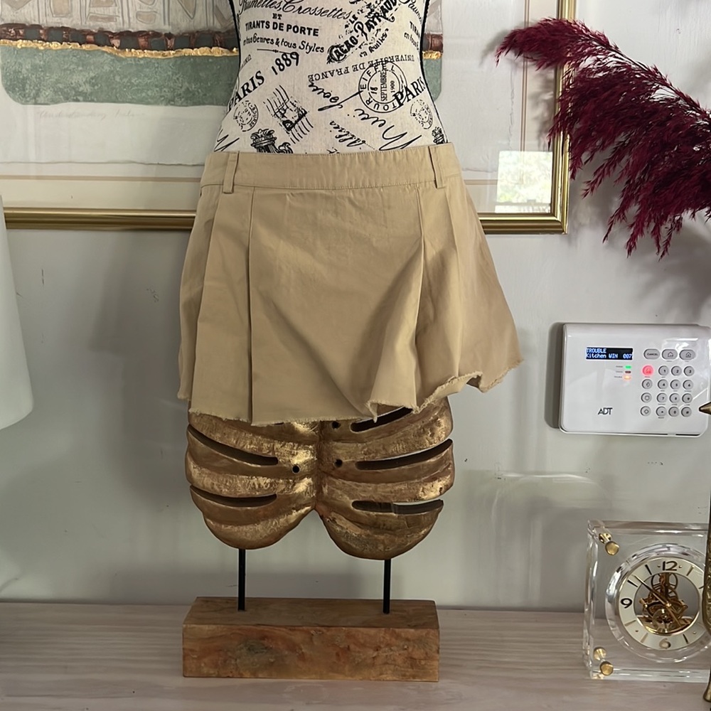 Low rise micro mini skort